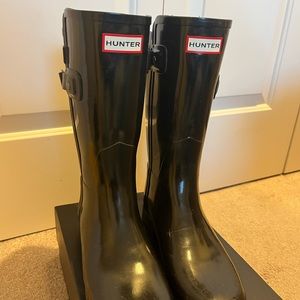 Original High Gloss Hunter Boots Women Size 8
